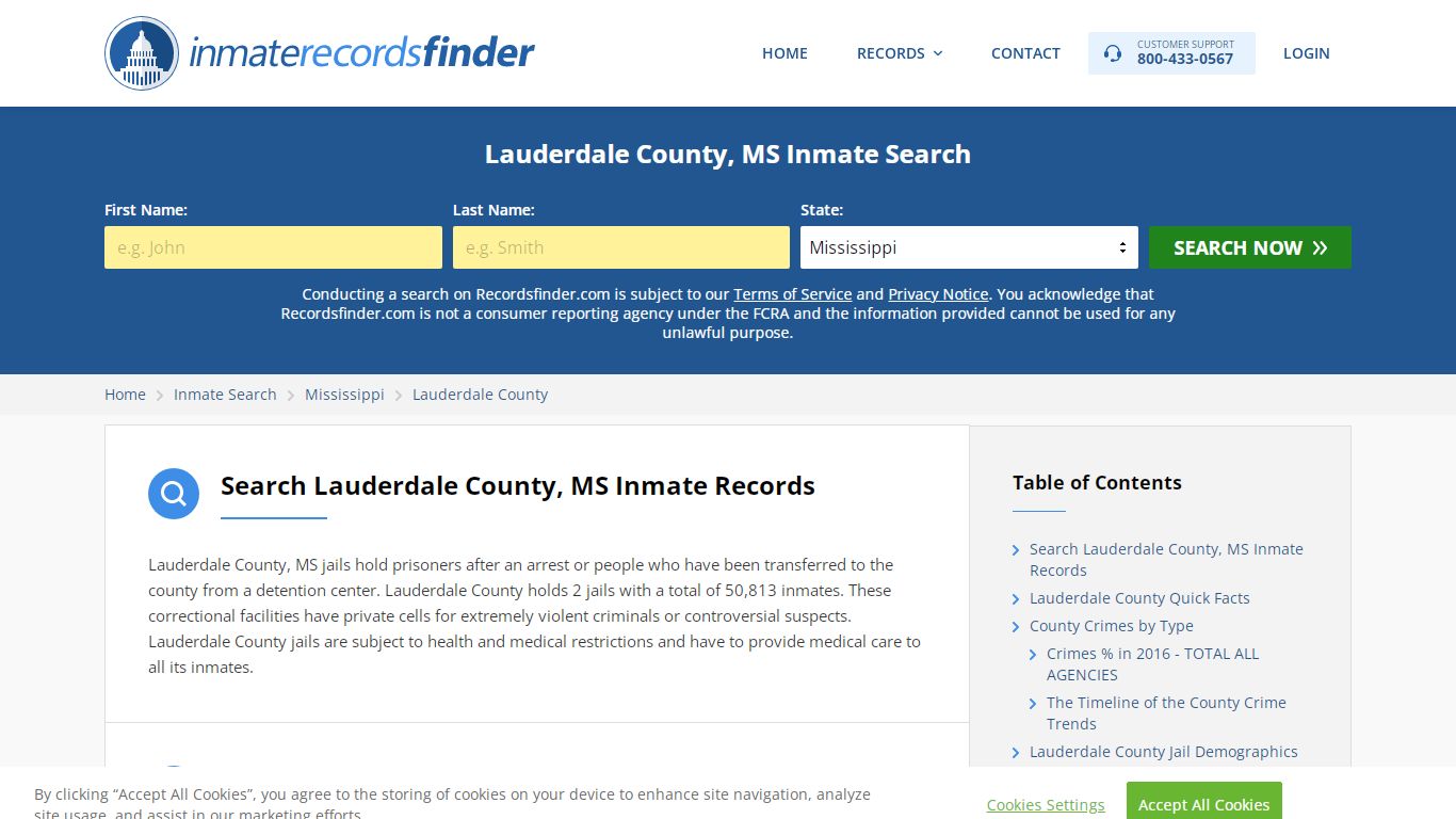 Lauderdale County, MS Inmate Lookup & Jail Records Online